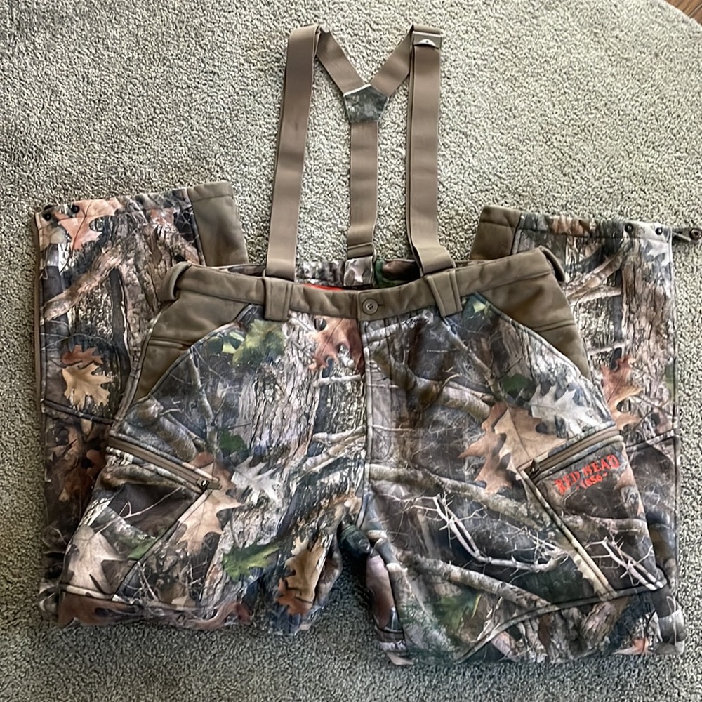 RedHead Sentinel True Timber Kanati heavy, lined hunting bibs (XL)